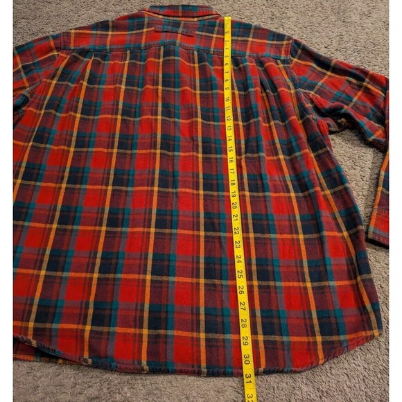 Men's Duluth Trading Free Swingin' Plaid Flannel Untucked Shirt Big & Tall 2XLT - Picture 5 of 6